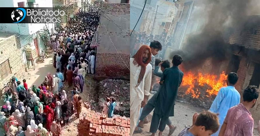 Comunidad cristiana en Pakistán atacada por turba musulmana enfurecida tras quejas falsas de blasfemia