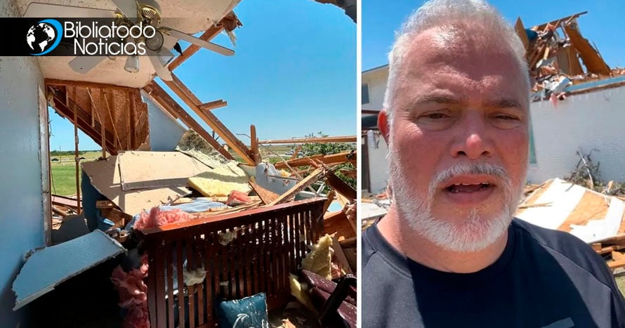 Líder cristiano testifica que el Espíritu Santo le salvó de un tornado que destrozó su casa