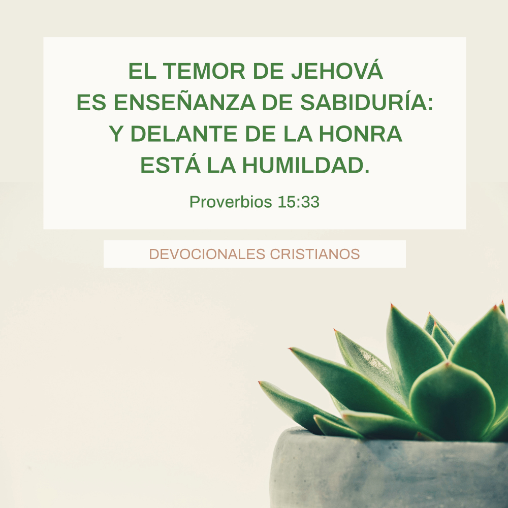 Proverbios 15:33