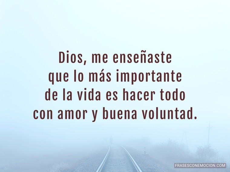 Gracias Dios……