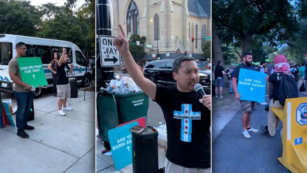 ‘Chicago para Jesús’: ministros callejeros lograron ‘derribar las mentiras’ en las protestas de la Convención Nacional Demócrata