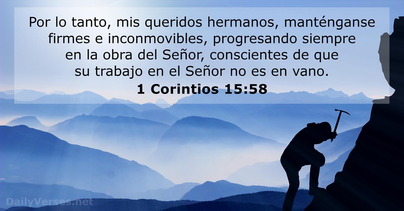 1 corintios 15:58