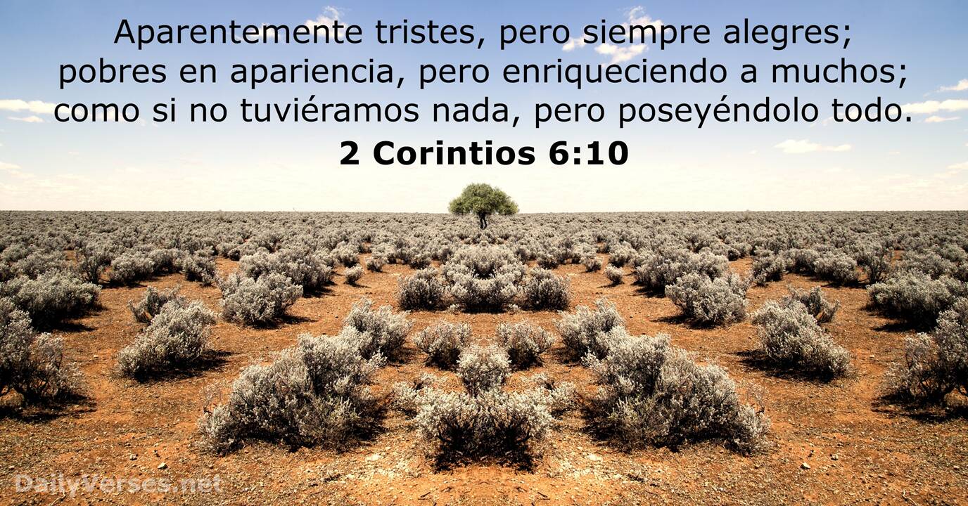 2 Corintios 6:10