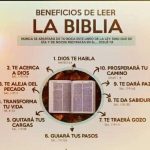 Beneficios de leer la biblia.