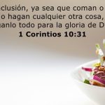 1 corintios 10:31