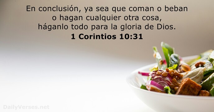 1 corintios 10:31