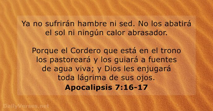 Apocalipsis 7:16-17