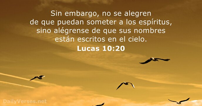 Lucas 10:20